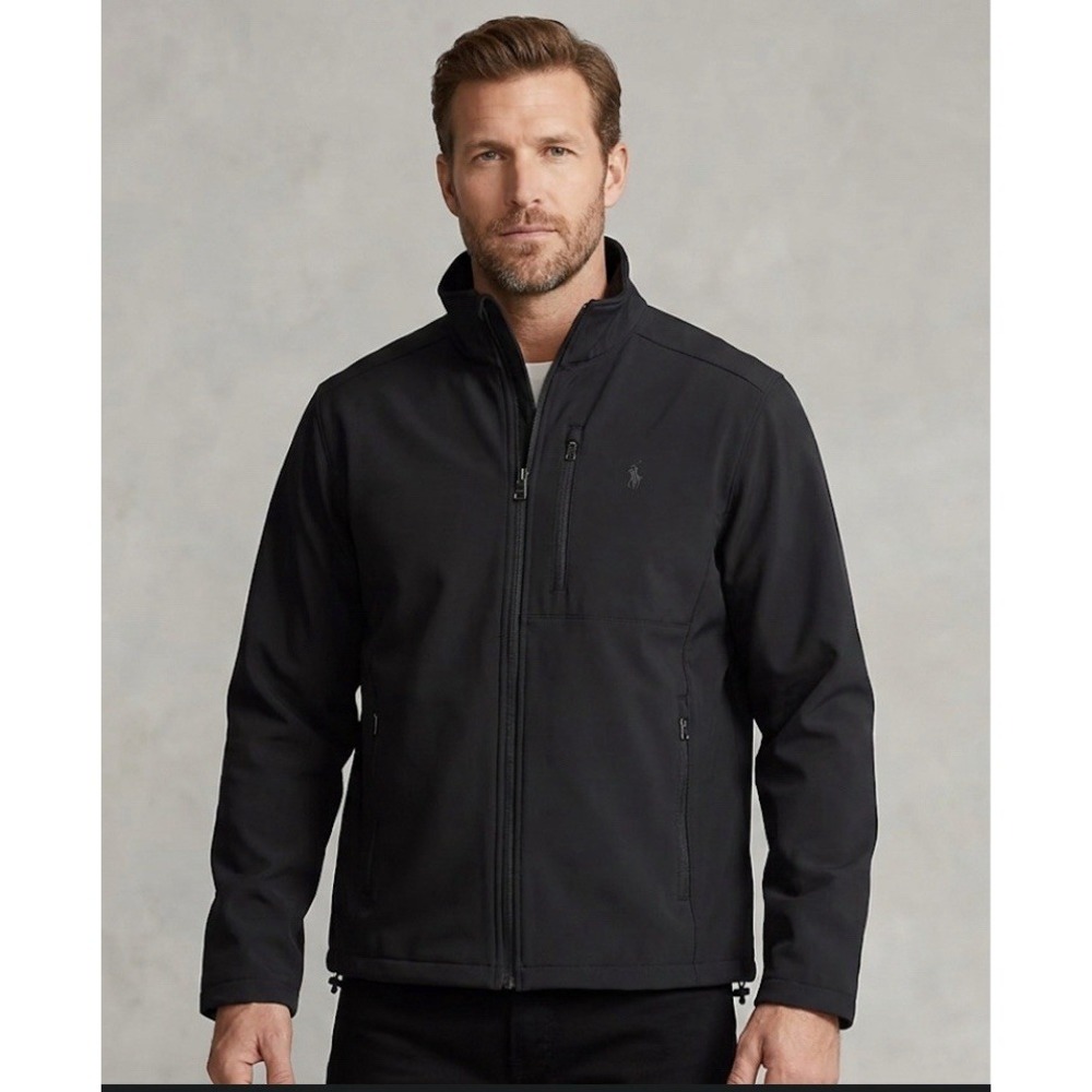 $198 Polo Ralph Lauren Men's Jacket Black Size XXL 25"x28"